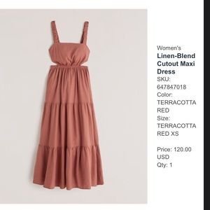 Abercrombie cutout maxi dress